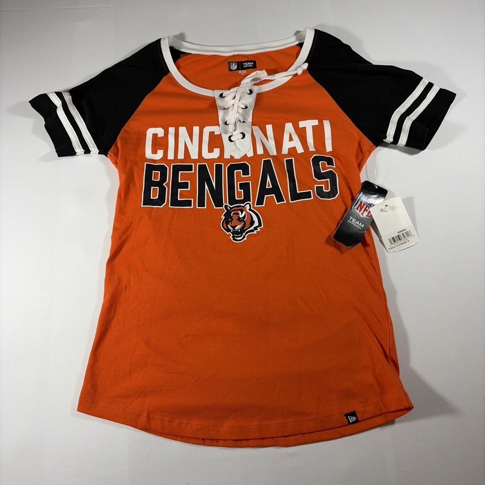 Cincinnati Bengals Women's Shirt XS NFL Team Apparel New With Tags